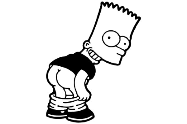 Simpsons-Inspired Cartoon: A Playful Take on Bart Simpson