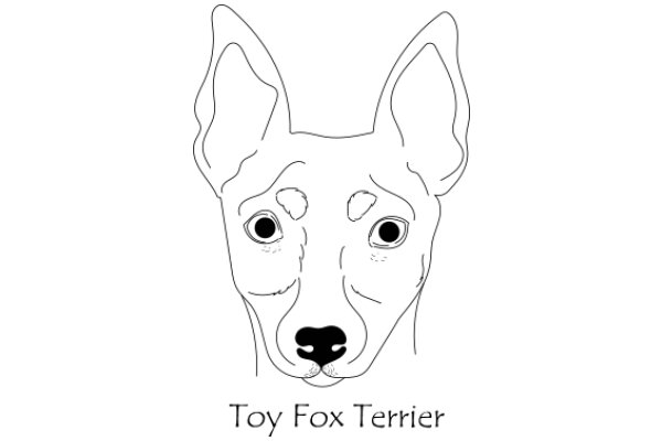 Toy Fox Terrier: A Line Drawing