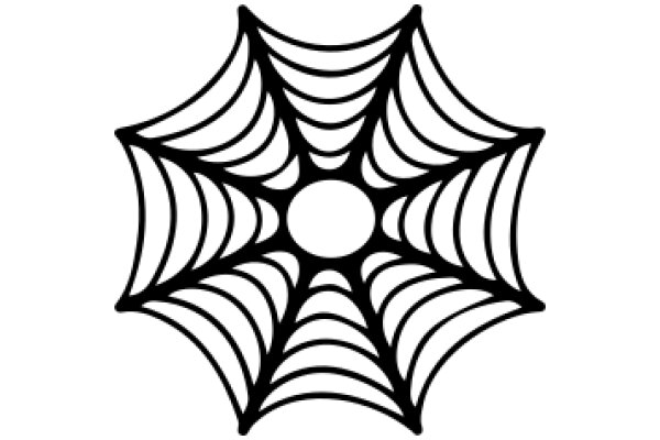 Stylized Black Spider Web Design