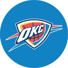 Vibrant Oklahoma City Logo on a Blue Background