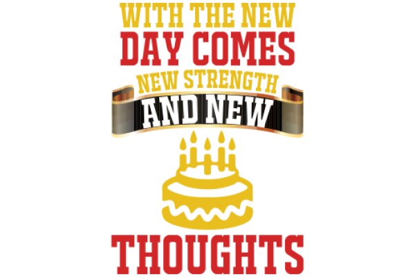 Celebrating the New Day: A Birthday Cake with Thoughts