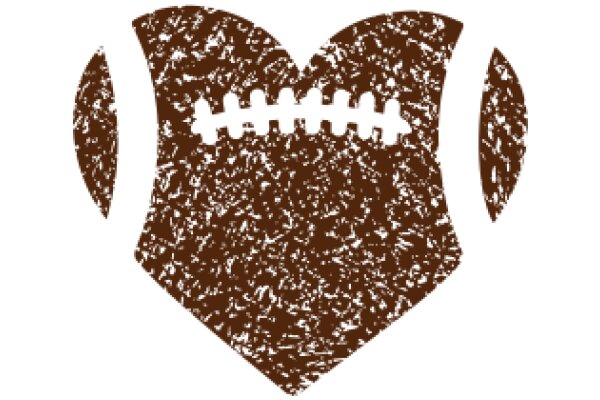 A Textured Brown Football Logo