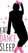 Eat, Dance, Sleep: A Silhouette of a Person's Daily Routine