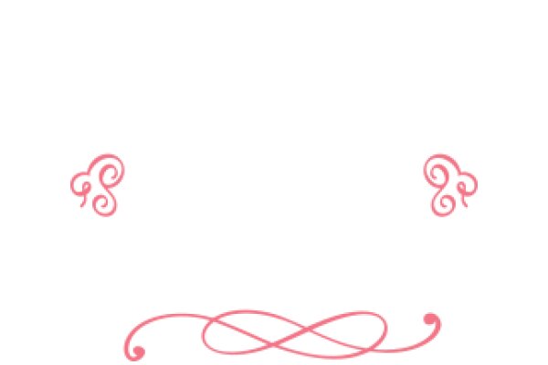 A Pink Swirl Design on a White Background