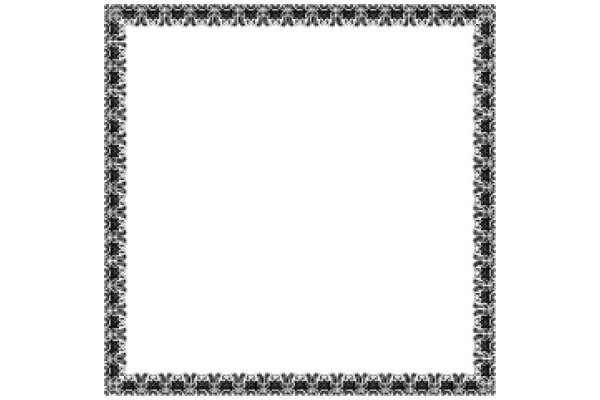 A Simple, Empty Frame with a Decorative Border