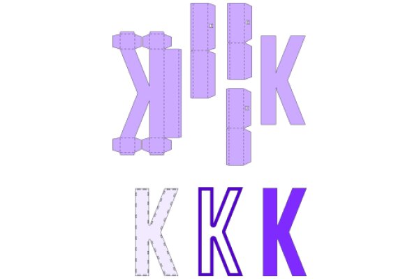 Alphabet Art: A Collection of Purple Letter K Designs