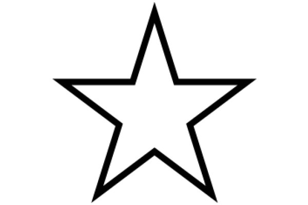 Simplistic Star Icon on a White Background