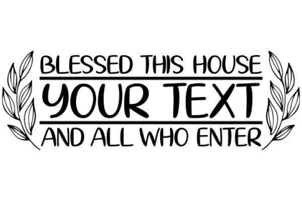 Blessed This House Your Text and All Who Enter