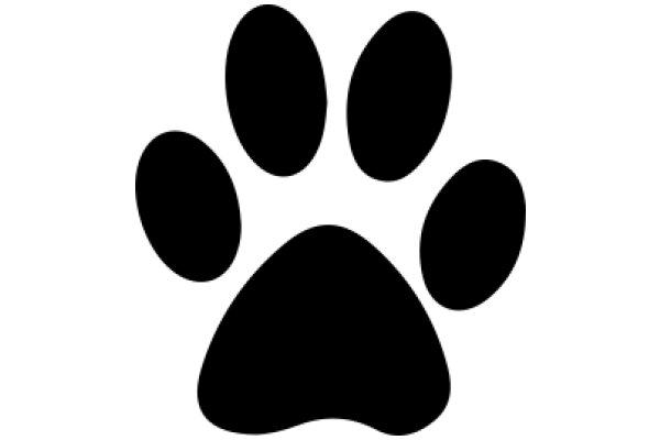 Simplistic Paw Print Icon