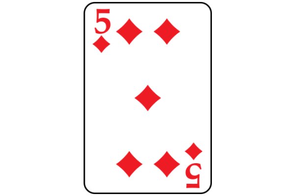 A Five of Spades Poker Card