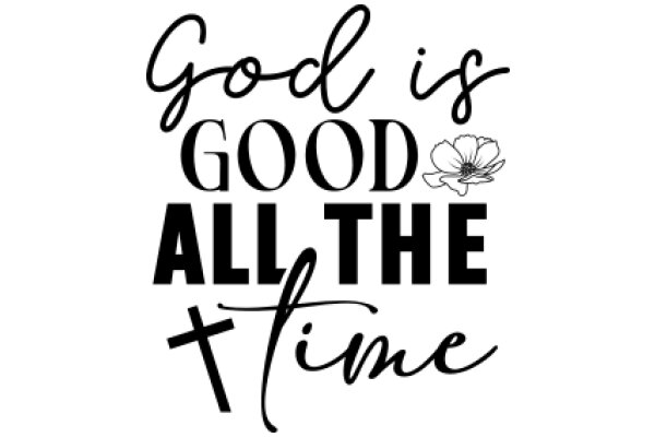 Inspirational Quote: God is Good All the Time