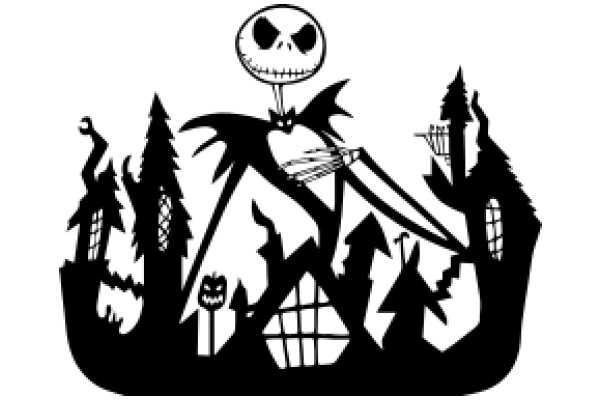 Silhouette of a Timeless Halloween Classic: The Nightmare Before Christmas