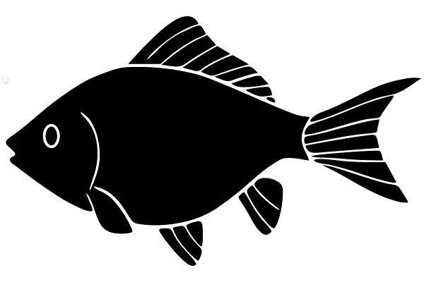 Stylized Illustration of a Fish