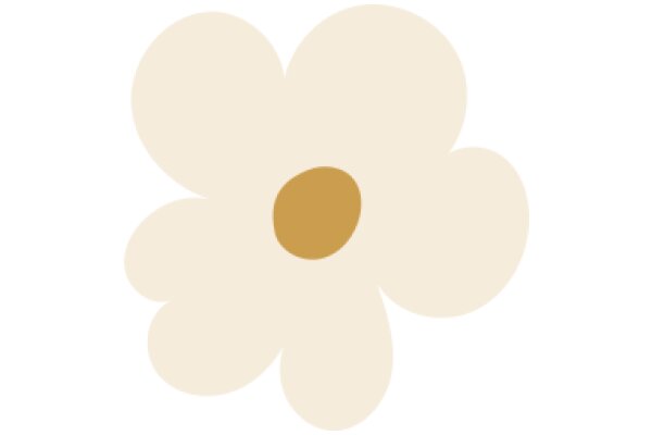 A Pixelated Flower with a Yellow Center