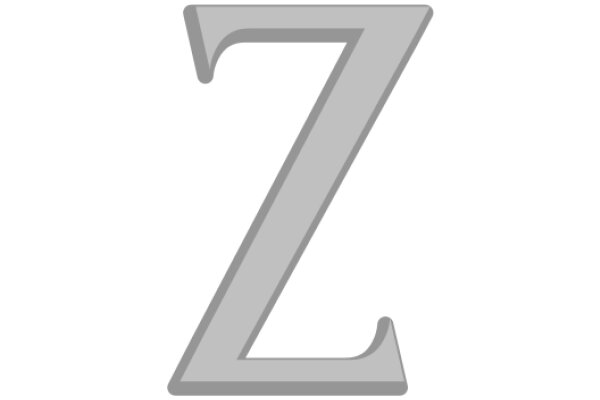 Simplicity in Design: A Letter 'Z' in a Minimalist Style