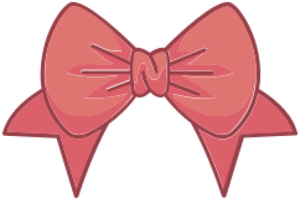 Stylish Pink Bow with Curved Ends