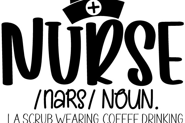 Nurse's Uniform: A Scrub Wearing Coffee Drinking Miracle Worker Hat