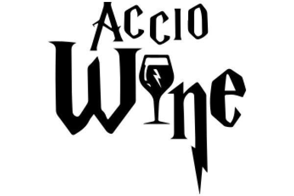 Stylized Logo for Accio Wine