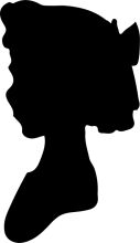 Silhouette of a Person's Head and Shoulders