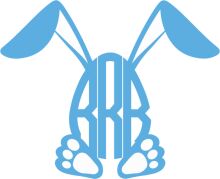 Stylized Blue Bunny Logo