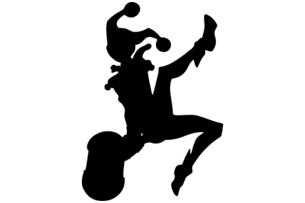 Silhouette of a Juggler in Action