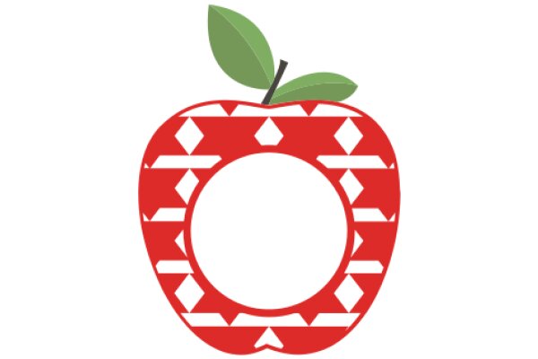 Vibrant Apple with a Festive Design