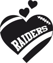 A Black and White Logo for the Raiders Football Team