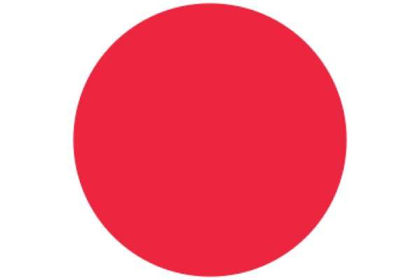 A Solitary Red Circle Against a White Background