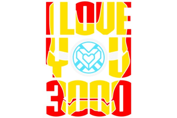 Vibrant Affirmation Poster: I Love You 3000