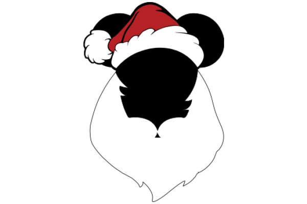 A Festive Holiday Greeting: Mickey Mouse in a Santa Hat