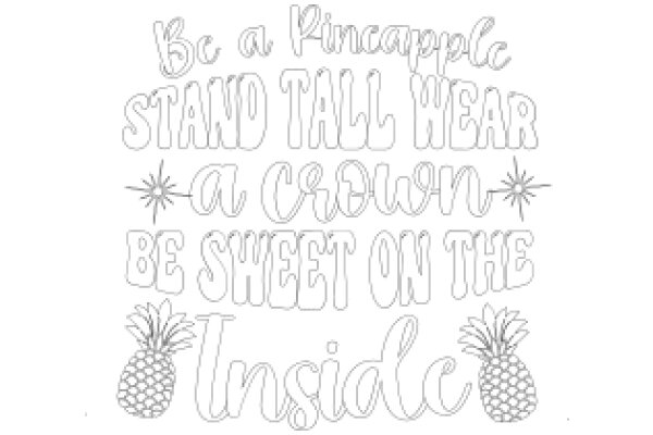 Inspirational Quote: Embrace Your Inner Pineapple with a Positive Mindset