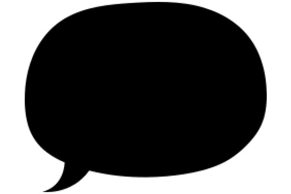 A Solid Black Speech Bubble