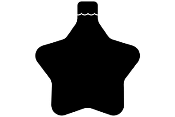 Simplistic Bottle Icon with a Wavy Top