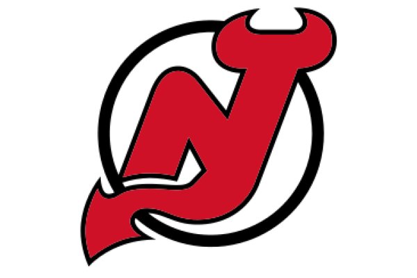 Vivid Red and Black Logo of the New Jersey Devils