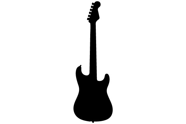 Silhouette of a Guitar: A Symbol of Music and Creativity