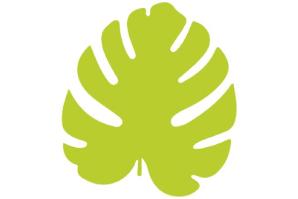 Simplistic Green Leaf Icon