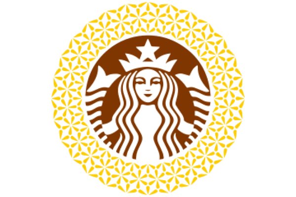 Starbucks Logo with Floral Design