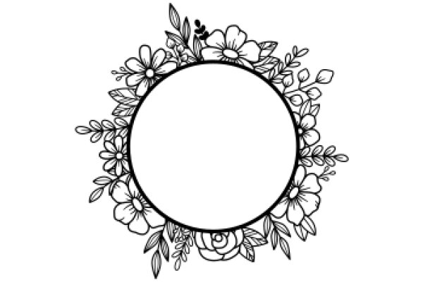 Floral Wreath Design: A Illustration