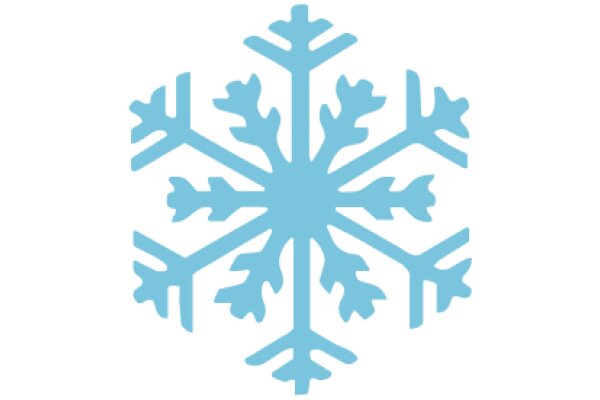 A Beautiful Blue Snowflake Design