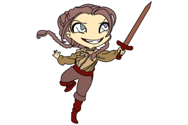 An Adventure in Fantasy: A Young Girl's Journey with a Sword