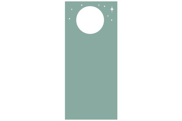 A Digital Illustration of a Moonlit Night with a Minimalist Design