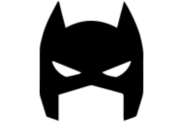 Stylized Black Bat Icon