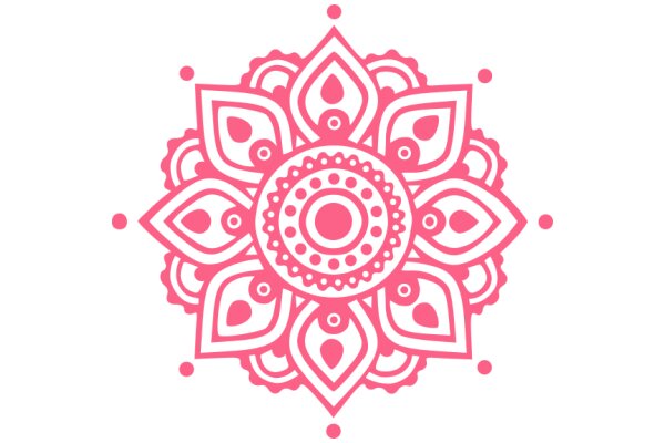 Vibrant Pink Mandala Design