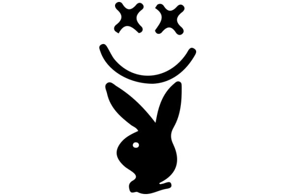 A Playful Logo of a Bunny with a Smile