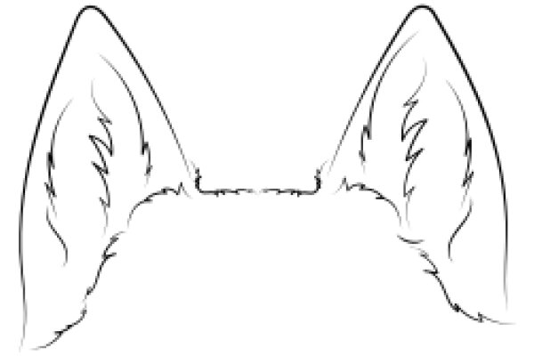 A Whimsical Sketch of a Dog's Ear