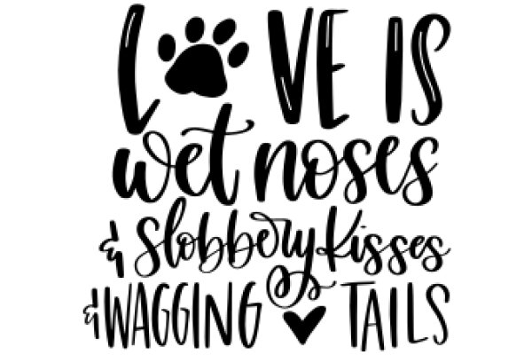 Love is Wet Noses and Slobber Kisses: A Tail of Wagging Tails