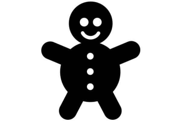 Simplistic Gingerbread Man Icon