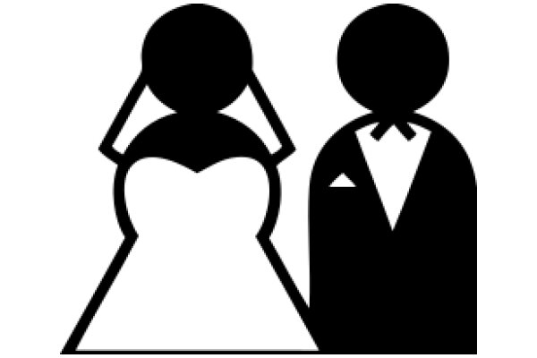 A Silhouette of a Couple, Ready for a Wedding