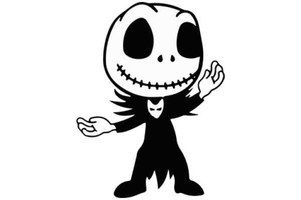 A Pixelated Jack Skellington Emoji