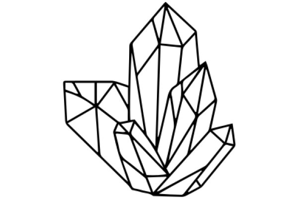 Stylized Geometric Crystal Design